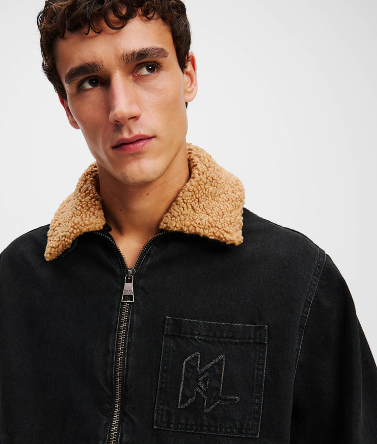 KL MONOGRAM DENIM JACKET
