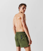 METALLIC KARL LOGO SHORT-LENGTH BOARDSHORTS