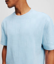 KL MONOGRAM CHECKED T-SHIRT