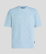 KL MONOGRAM CHECKED T-SHIRT