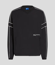 PIPING V-NECK SWEATSHIRT