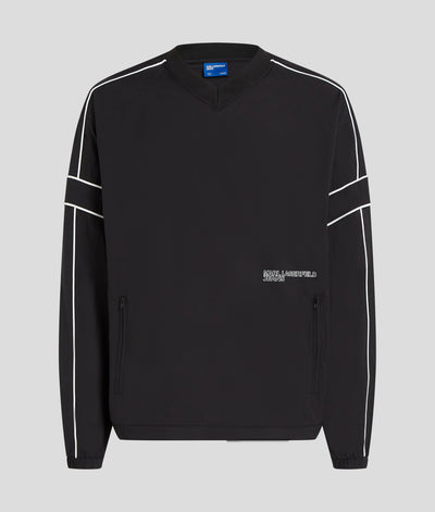PIPING V-NECK SWEATSHIRT
