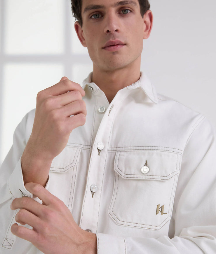 CONTRAST STITCH SHIRT