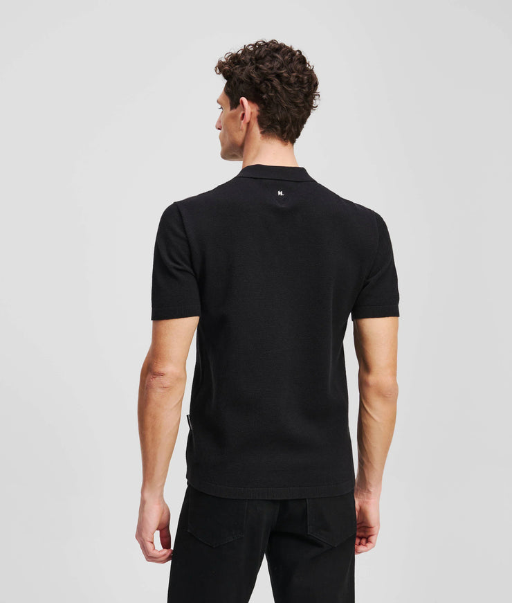 ZIP-UP POLO SHIRT